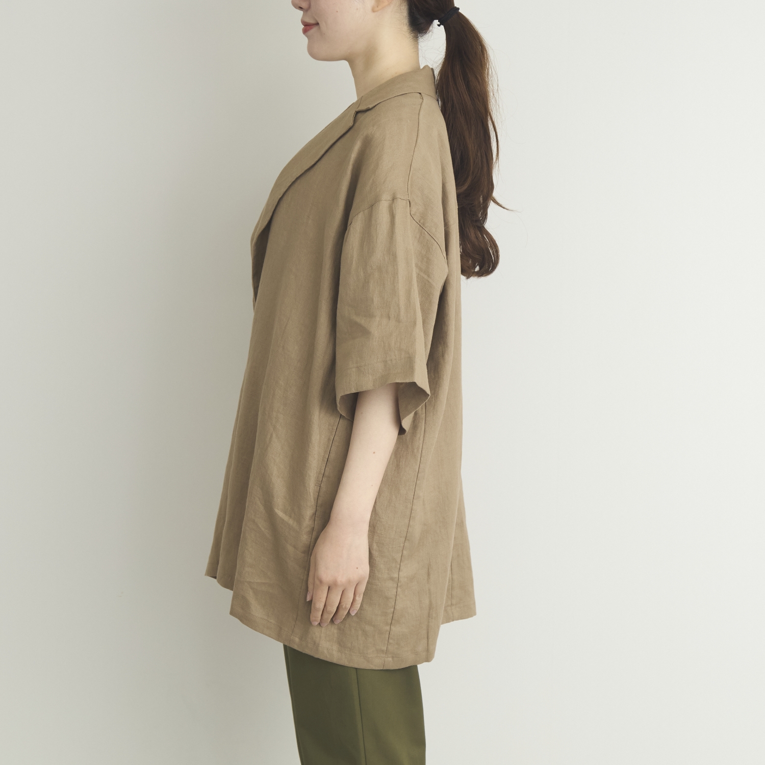 TUTIE./リネンハーフスリーブジャケット